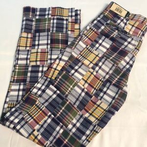 Berle madras men’s pants 28 NWT